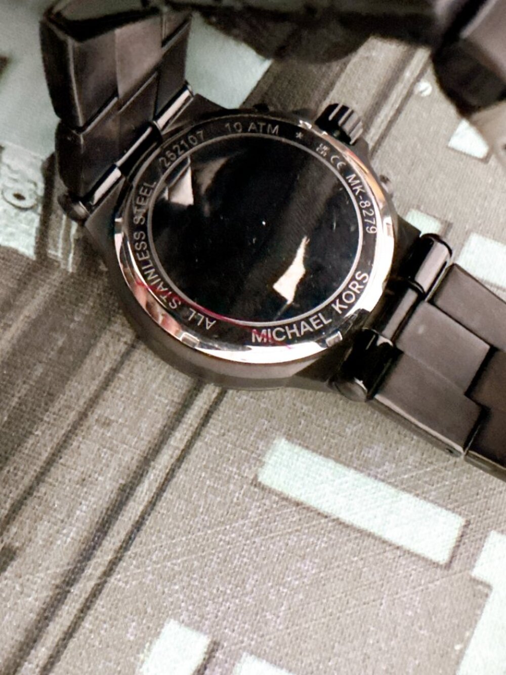 Michael Kors MK8279 Oversized Dylan Black-Tone Watch - Picture 6 of 6